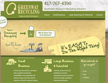 Tablet Screenshot of greenwayrecyclingmo.com